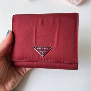 Prada Nylon and Leather Wallet